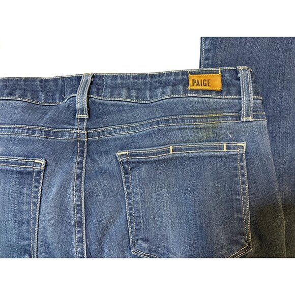 Paige Lou Lou Flare Jeans Vintage Size 29 Medium Wash Stretch Denim - Picture 5 of 8